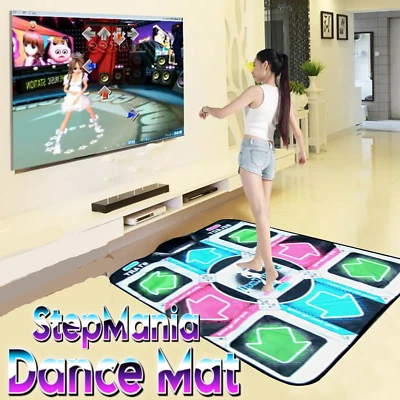GAME GOBY USB Dance Pad Mat for Step Mania & DDR PC Mac Dance Dance Revolution, Step Mania