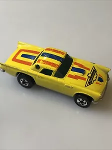 T-BIRD '57 Hot Wheels 1977 vintage! FORD THUNDERBIRD (Hong Kong) gialla originale - Foto 1 di 7