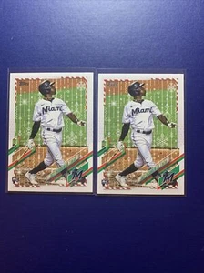 JAZZ CHISHOLM JR. RC 2021 TOPPS HOLIDAY ROOKIE #HW182 MARLINS 2 - Picture 1 of 6