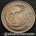 Ireland Eire 1 Penny 1985. KM#20. Bronze One Cent coin. Irish Harp. Bird. 1d. H