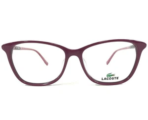 Lacoste Eyeglasses Frames L2751 539 Purple Pink Striped Cat Eye 53-14-140 - Picture 1 of 12