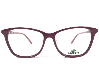 Monturas de gafas Lacoste L2751 539 púrpura rosa a rayas ojo de gato 53-14-140 Foto 1 de 4