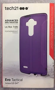 New Original Tech21 Evo Tactical Flex Shock Ultra Thin Case for LG G4 - Purple ! - Picture 1 of 5