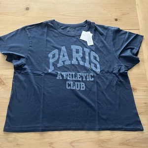American Eagle Tee Paris Shirt Gr. XL Cropped Neu mit Etikett - Bild 1 von 4