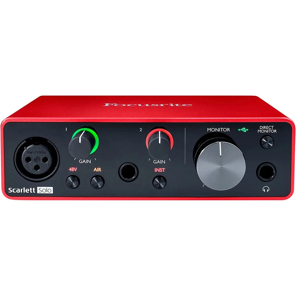 Interfaz de audio USB Focusrite Scarlett Solo (Gen 3) Foto 1 de 4