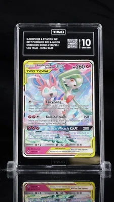 Gardevoir & Sylveon GX 130/214 Sm-Unbroken Bonds Holo TAG 10 pokemon - Image 1 of 2