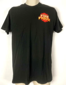 Fire Force Black T Shirt Boyle Shinra Tamaki Anime Manga - Picture 1 of 6