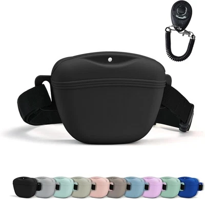 Bolsa de golosinas para perros con clicker de entrenamiento, actualización cierre magnético más fuerte a A... Foto 1 de 4