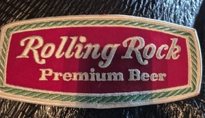 Vintage Large ROLLING ROCK Back Patch 9"x4" - Picture 1 of 3