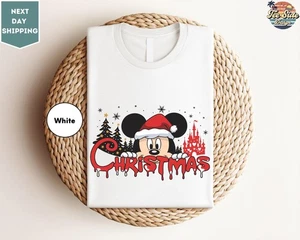 T-shirt natalizia Topolino, maglietta natalizia, maglietta Disney Topolino, maglietta Topolino - Foto 1 di 6