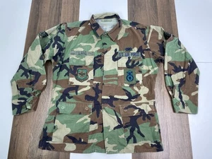 US Air Force Mens M Reg Coat Hot Weather Woodland Camouflage Combat Jacket Coat - Picture 1 of 14