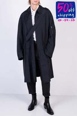 RRP €690 RANDOM IDENTITIES Oversized  Rain Coat With Strap Size XL Lightweight  - Image 1 of 4