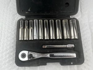 Juego de llaves Craftsman 12 piezas 34781 1/4" dr sae deep socket* ee. uu. - Imagen 1 de 5