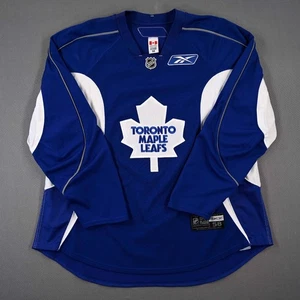 2008-09 Luke Schenn Toronto Maple Leafs Practice Used Worn NHL Hockey Jersey - Picture 1 of 5