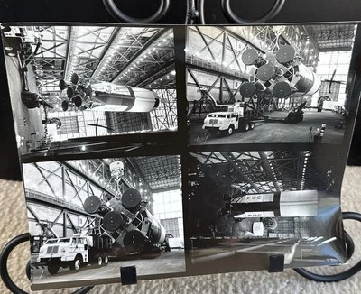 1967 Saturn V Being Assmebled NASA At Cape Kennedy Actual Photo Apollo Program - Image 1 of 4