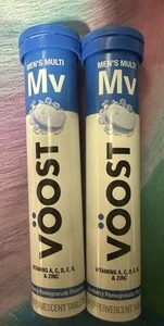 LOT OF 2 Voost Mens Multi Effervescent Tabs 20CT EA Blueberry EXP 12/2026 A3 - Picture 1 of 2