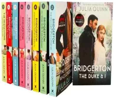 Bridgerton Family Series Collection 1-9 Books Set By Julia Quinn NEW Paperback.F