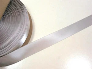 Millennium Silver Single-Face Satin Ribbon 7/8 inch wide x 5 yards Polyester B37 - Picture 1 of 5