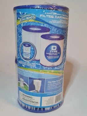 Summer Escapes 2 Pack Universal replacement Pump Filter Cartidges - Image 1 of 4