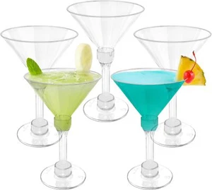 Rainmae 50 Pack Plastic Martini Glasses, 5 oz/150ml Disposable Cocktail Glass... - Picture 1 of 3