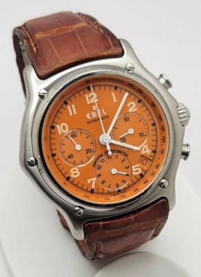 Rare Ebel Le Modulor Automatic Chronograph works with chrono issue AS IS to fix - Image 1 of 4