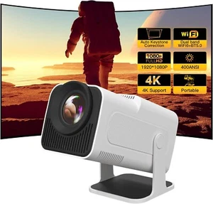 Hauskit HY320mini Portable Wifi Auto Keystone Smart Projector 1080P, White - Picture 1 of 10