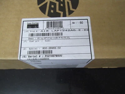 Cisco AIR-LAP1242AG-E-K9 With Brackets Antennas PSU and all Accessories (Boxed) - Image 1 of 4