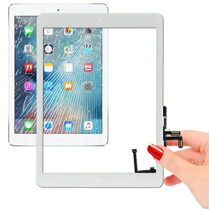 Touchscreen iPad A1822 Weiß Bildschirm Montiert Tischdecke Taste HOME Kleber Vormontiert - Bild 1 von 5