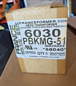 FRANCE 6030 PBKMG-51 NEON TRANSFORMER-Box Of One. - Picture 1 of 7