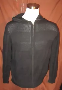 Art of Rhetoric Mens Full-Zip Cardigan Sweater Jacket, Black, Cotton, XL, New - Picture 1 of 7