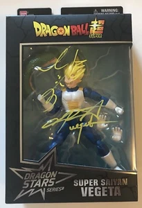 CHRIS SABAT & RYO HORIKAWA SIGNED VEGETA DRAGON STARS FIGURE DRAGON BALL JSA - Picture 1 of 4
