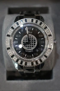 Christian Dior Christal CD115511 Diamond Black with Diamonds Dial Ladies Watch - Picture 1 of 16
