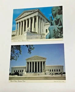 Lot (2) Vintage United States Supreme Court  Washington DC Postcards NEW - Picture 1 of 2