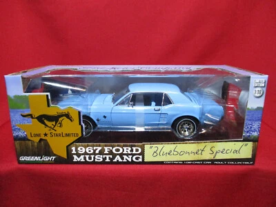 1:18 1967 Ford Mustang Bluebonnet Special Lone Star Limited Texas Muscle Car - Image 1 of 4