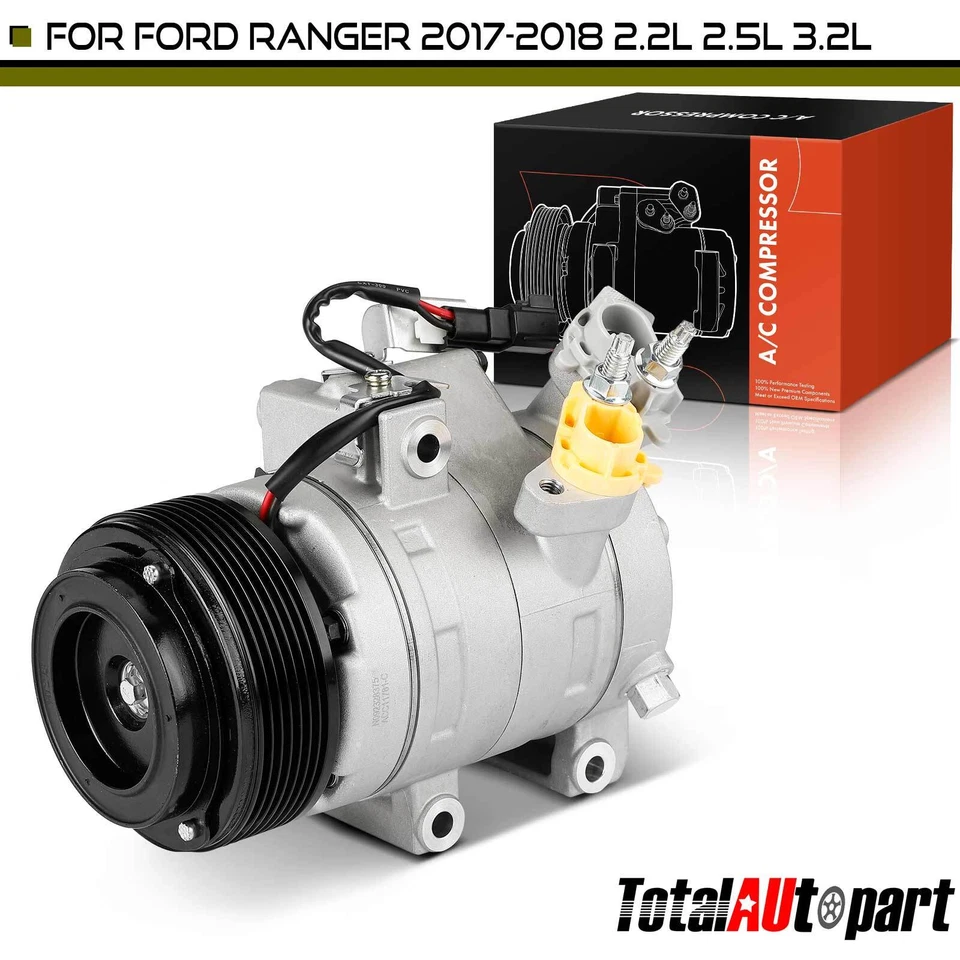 New A/C AC Compressor for Ford Ranger 2017-2018 L4 2.2L 2.5L L5 3.2L 7-Groove - Image 1 of 4