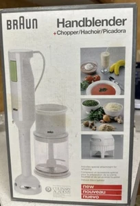 Braun Handblender Chopper MR-370 Immersion Blender Whips Vtg Gently Used. - Picture 1 of 3