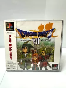 SONY PS1 Dragon Quest VII Sealed New with Obi Japan NTSC-J Rare - Picture 1 of 3