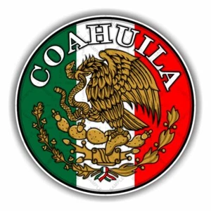 Coahuila Mexico Round Precision Cut Decal - Picture 1 of 2