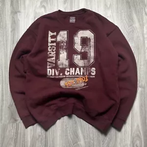 Vintage Hanes Burgunderrot Rundhals Pullover - Bild 1 von 4