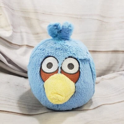 Angry Birds Blue Bird Jay Plush Stuffed Toy No Sound Embroidered 5.5 Inch 2010 - Image 1 of 4