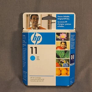 Genuine Hp 11 Cyan Ink Cartridge C4836A EXP 07/2009 Sealed - Picture 1 of 6