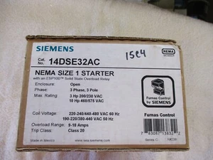 Neu im Karton Siemens Größe 1 Starter 240/480VAC Spule 14DSE32AC - Bild 1 von 3