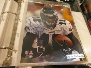 Donte Stallworth Philadelphia Eagles signed 8x10 Photo COA  - Picture 1 of 1
