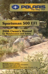 Original Polaris manual del propietario 2006 Sportsman 500 EFI 4x4 - Imagen 1 de 2