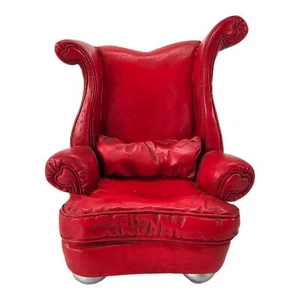 Take A Seat Raine rotes Herz Puppenhaus Stuhl Lederoptik Kissen - Bild 1 von 5