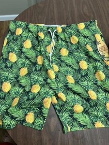 Herren Maui Waves Badehose, 2 XL Kordelzug, Taschen, Mehrfarbig Neu mit Etikett - Bild 1 von 3