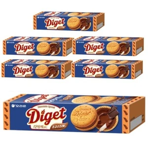 Orion Chocolate Spread Diget Sand Cookie 98gx6Pack / Korean Snack Mukbang - Picture 1 of 11
