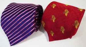 2 Stück Thomas Rosa Herren Seide Luxus Krawatten Top Preis-Leistungs-Verhältnis! - Bild 1 von 11