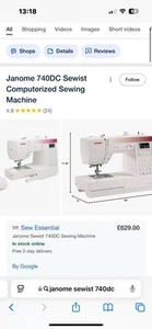 Janome Sewist 740DC Brand New - Picture 1 of 3