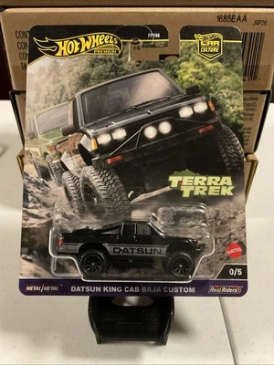 HOT WHEELS CAR CULTURE DATSUN KING CAB BAJA CUSTOM CHASE MODEL 0/5 TERRA TREK - Image 1 of 2